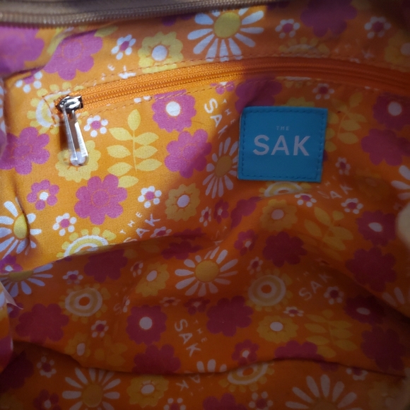 The Sak Mini Hobo Style Leather Shoulder Bag Purse - Picture 6 of 8